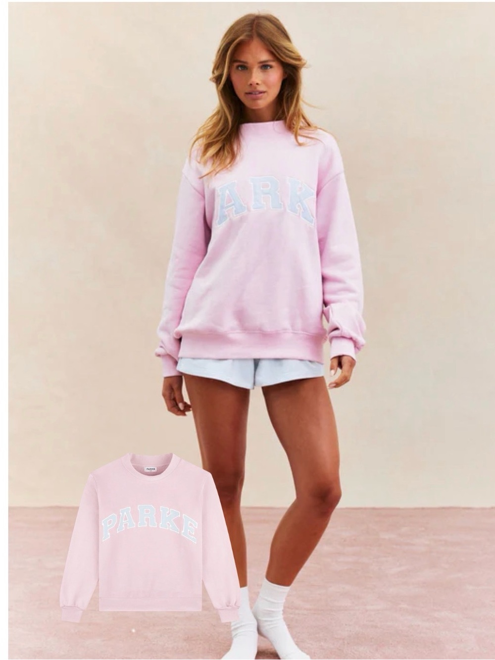 Parke Varsity Mockneck Sweatshirt *Heritage Birthday Collection Cupcake L/XL NIP
